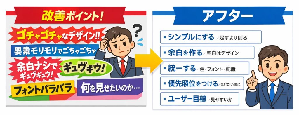 一気に良くなる改善方法サンプル画像