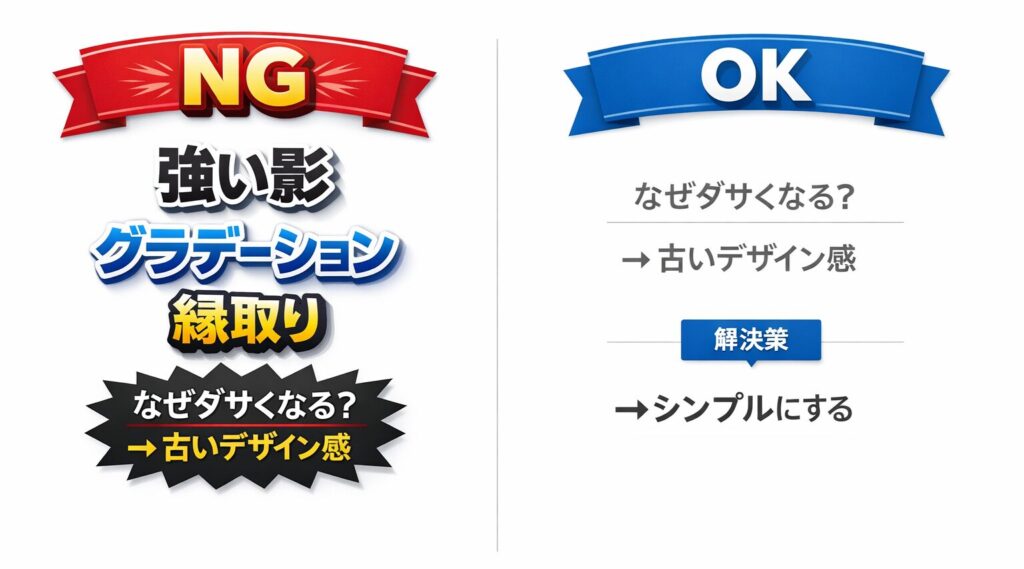 影・装飾を多用サンプル画像